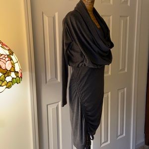 NWOT AnthropologieRyuConvertible CowlNeck,Tank,Off Shoulder RuchGatheredTieDress